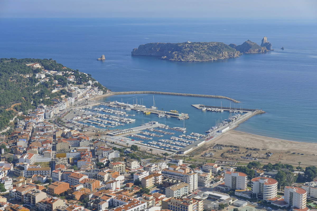 Spain Estartit town Medes islands Mediterranean